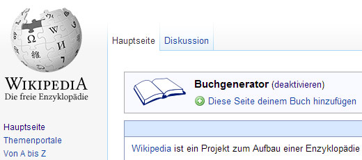 Wikipedia E-Books erstellen