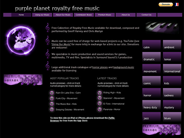 purple planet music