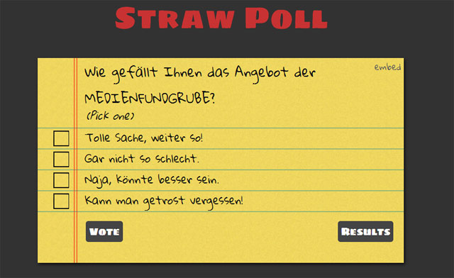 Straw Poll