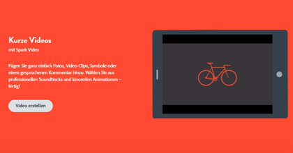 Adobe Spark Medienfundgrube